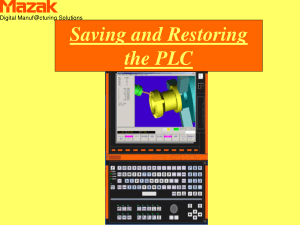 Mazak Matrix Saving and Restoring PLC Procedure