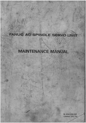Fanuc AC Spindle Servo Unit Maintenance Manual