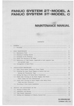 Fanuc 3t Maintenance Manual