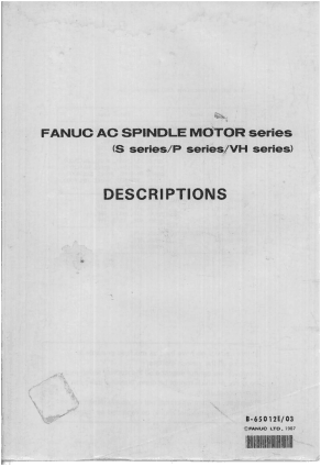 Fanuc AC Spindle Motor Series Descriptions