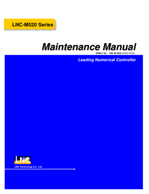 LNC-M520 Series Maintenance Manual