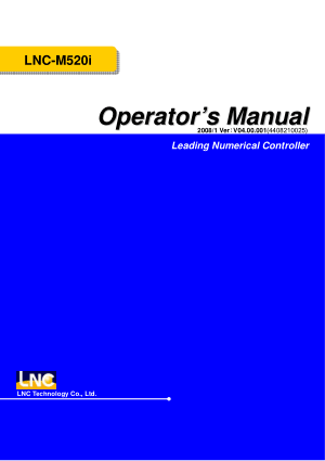 LNC-M520i Operator Manual