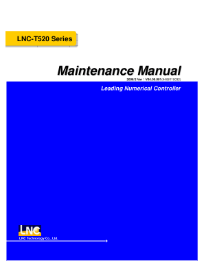 LNC-T520 Series Maintenance Manual