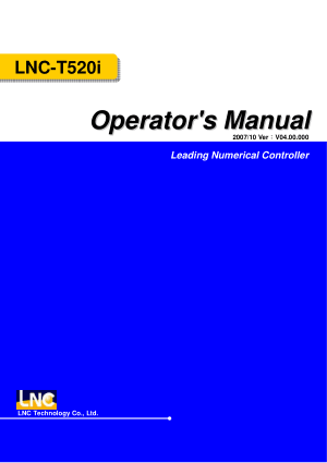 LNC-T520i Operators Manual