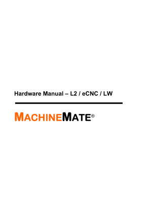 MachineMate Hardware Manual L2 eCNC LW