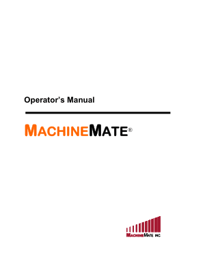 MachineMate Operators Manual