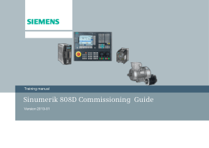 Sinumerik 808D Commissioning Guide