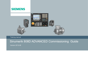 Sinumerik 808D Advanced Commissioning Guide