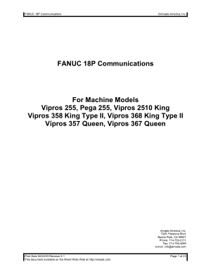 Fanuc 18P Communications with Amada Machines