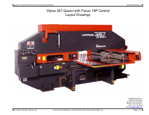 Amada Vipros 357 Queen with Fanuc 18P Layout Drawings