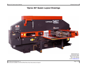 Amada Vipros 367 Queen Layout Drawings