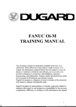 DUGARD Fanuc 0i-M Programming Manual