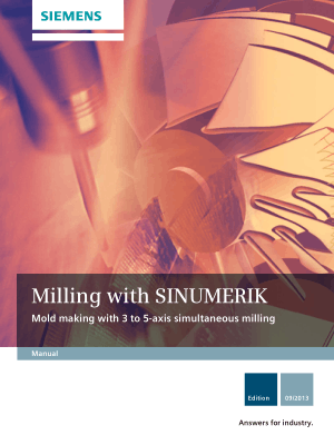 Sinumerik 840D Mold Making 3 to 5-axis Milling Manual