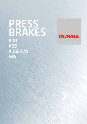 Durma Press Brakes AD-R Series AD-S Series