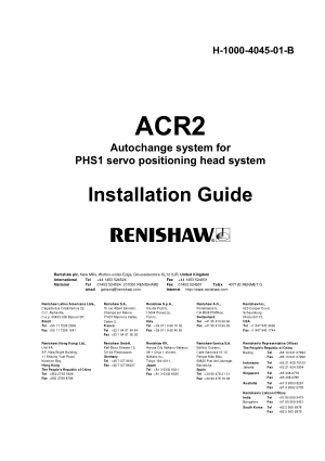 Renishaw ACR2 Installation Guide