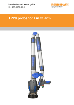 Renishaw TP20 probe for FARO arm Installation Guide