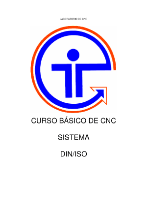 CURSO BÁSICO DE CNC SISTEMA DIN/ISO
