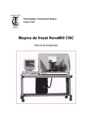 Masina de frezat NovaMill CNC