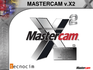 MASTERCAM X2 Intro