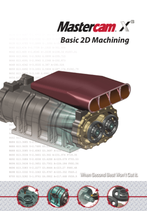 Mastercam Basic 2D Machining