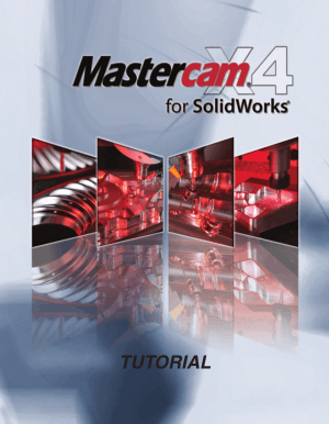 Mastercam X4 for SolidWorks Tutorial