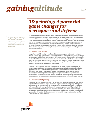 3D Printing in  Aerospace and Defense