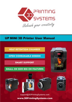 UP Mini 3D Printer User Manual