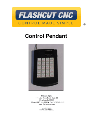 FlashCut CNC Control Pendant Manual