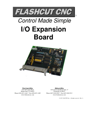 FlashCut CNC I/O Expansion Board Manual