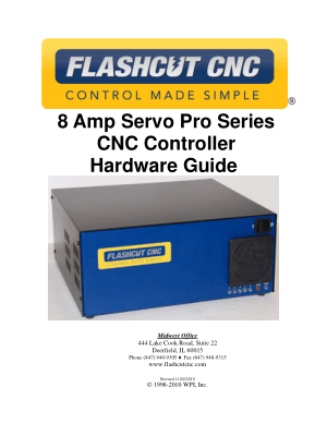 Flashcut CNC Pro Series Servo Controller Manual