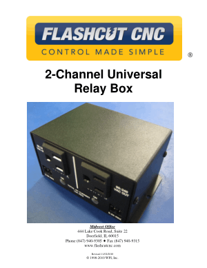 FlashCut CNC Relay Box Manual