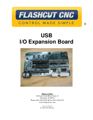 FlashCut CNC USB I/O Expansion Board Manual