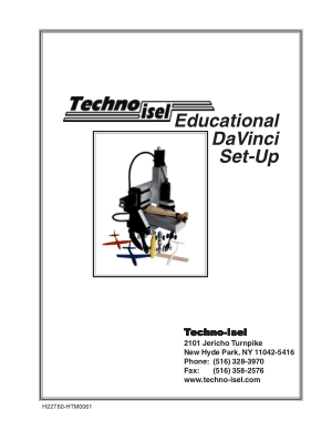 Techno isel Educational DaVinci Set-Up