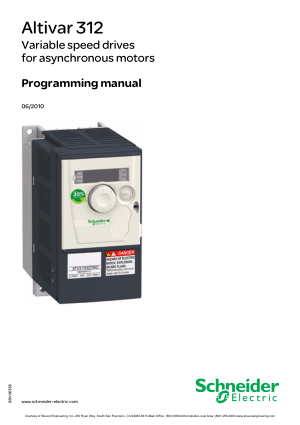 Schneider Altivar 312 Programming manual