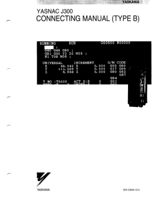 Yasnac J300 Connecting Manual (Type B)