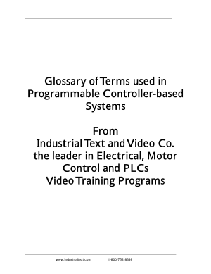 Programmable Logic Controller PLC Glossary of Terms