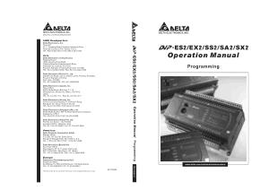 DVP-ES2 PLC Programming Manual