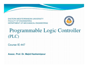 Programmable Logic Controller (PLC) PPT