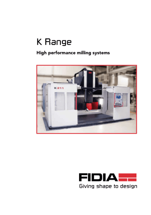 FIDIA K Range High performance milling systems