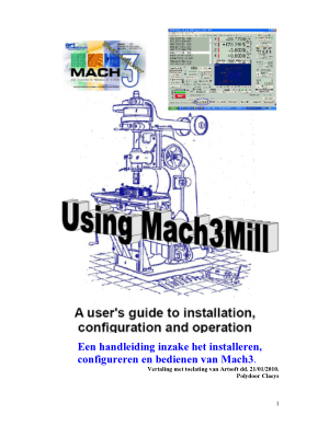 Mach3 Dutch Manual
