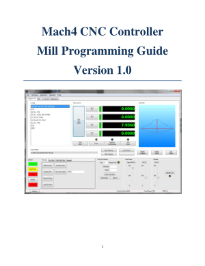 Mach4 CNC Mill Programming Manual