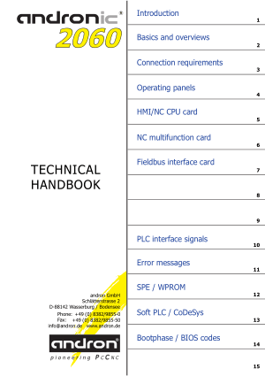Andronic 2060 Technical Handbook