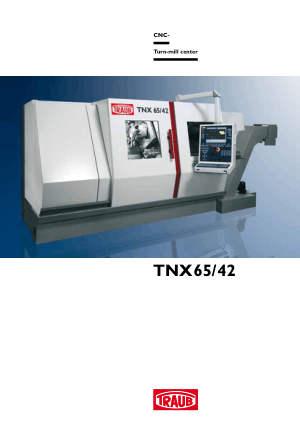 Traub TNX65 42 Technical Data