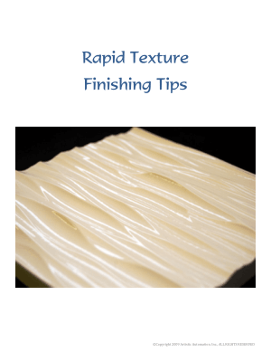 EnRoute Finishing Tips for Rapid Texture