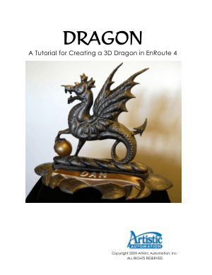 EnRoute 4 Creating a 3D Dragon Tutorial