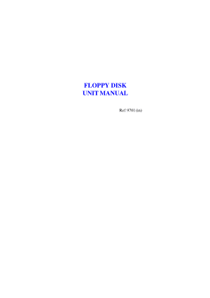 Fagor Floppy Disk Unit Manual