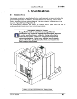 PIC Makino S-Series Installation Manual