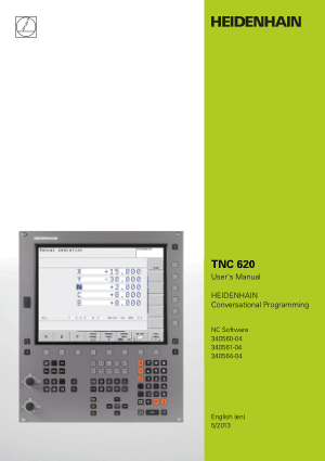 Heidenhain TNC 620 Conversational Programming Manual