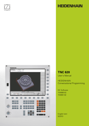 Heidenhain TNC 620 Conversational Programming Users Manual 2013