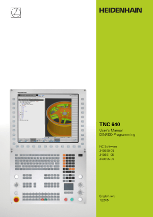 Heidenhain TNC 640 DIN ISO Programming Manual